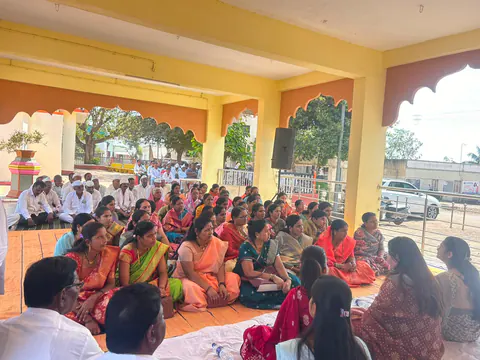 Women gathered at a community event