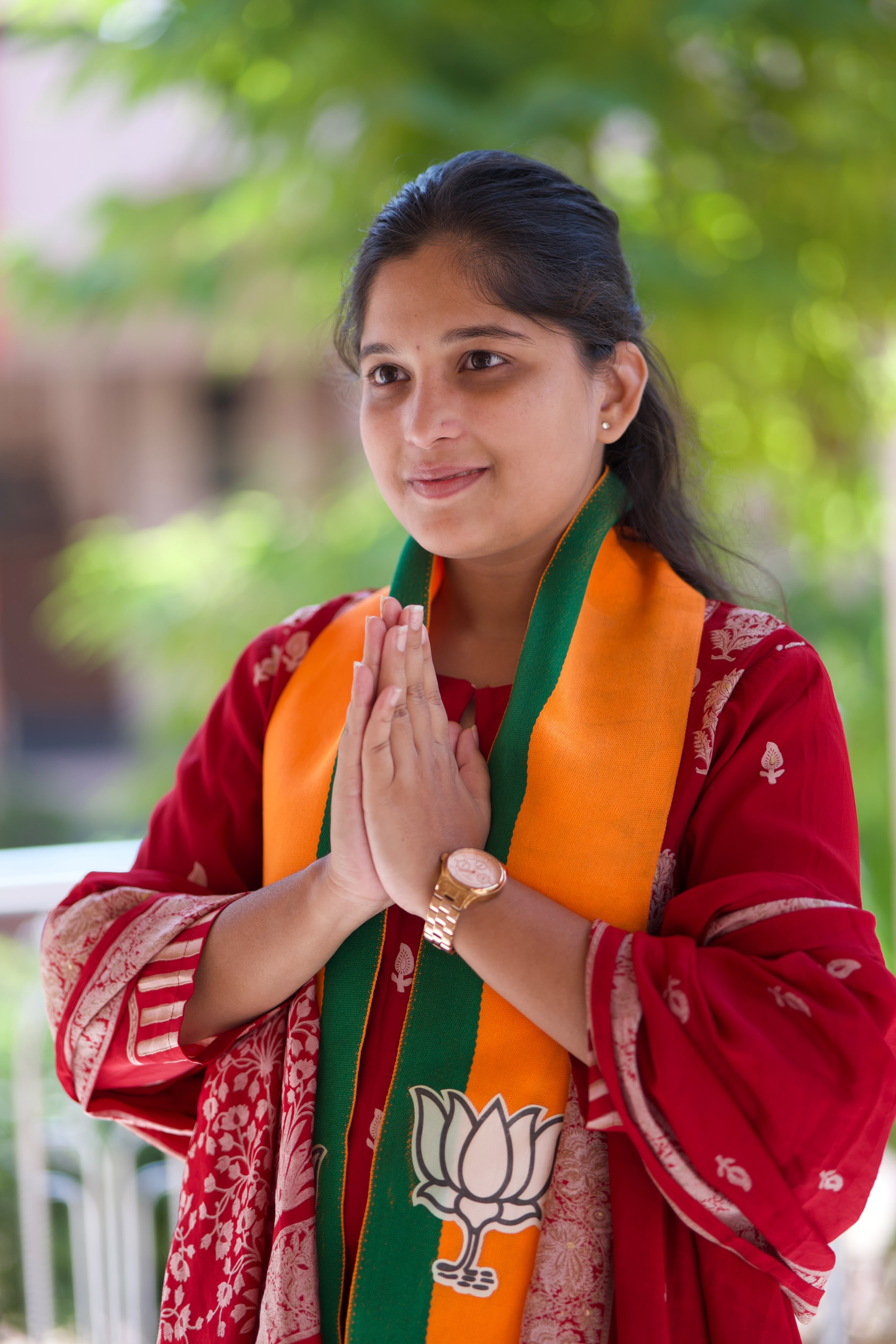 Portrait of Siddhali Anup Shah, Phaltan municipal councillor